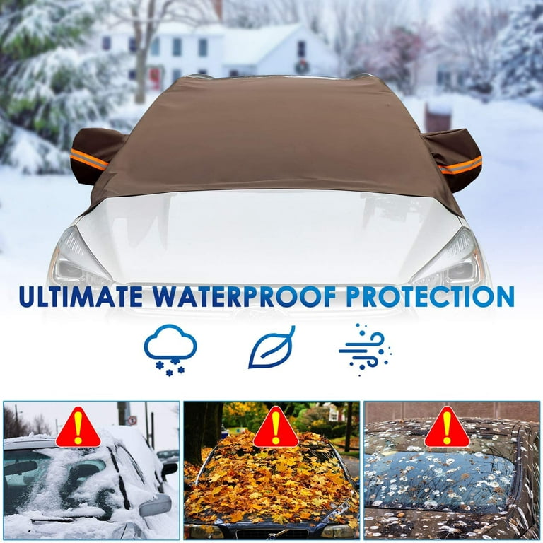 AstroAI Windshield Snow Cover, Car Windshield Cover for Ice and