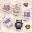 thumbnail image 2 of reloj mujer Luminoso Cuadrado Transparente Digital Reloj Impermeable Mujeres Hombre Amante Relojes Moda Deporte Ajustable De Pulsera Gao Jiahui unisex, 2 of 2