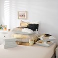 thumbnail image 6 of Homewish Gold Black Ombre 7-Piece Twin Bedding,Watercolor Oil Painting Bedding Comforter Set,Light Gray Reversible, 6 of 8