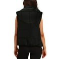 thumbnail image 4 of UYISJ Puffer Vest for Women Sleeveless Winter Cropped Outerwear Warm Puffer Lightweight Stand-up Collar Down with Pockets M, 4 of 8