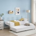thumbnail image 4 of AKDSteel Metal Daybed With Steel Slat Support And Arched Headboard, Perfect For Living Room Or Bedroom, 4 of 7