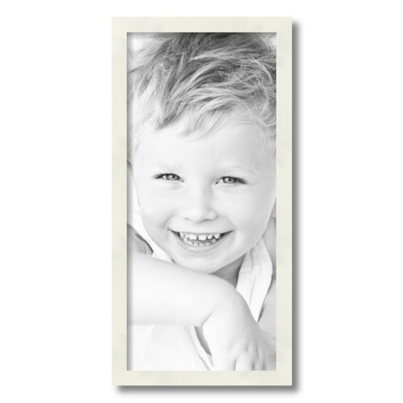 ArtToFrames 10x22" White Picture Frame, White Wood Poster Frame, with Regular Acrylic and 2 (FBPL-5140)