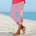 thumbnail image 2 of Pantalones de Ajuste Seco de la Moda de las Mujeres Imprimidas Leggings, Deporte de Yoga Elástico de Poliéster Elástico Respirable, 2 of 8