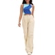 thumbnail image 2 of ATHLECHIC Camiseta sin mangas de verano de bloques de color para mujer, con cuello redondo, básica, para salir, talla M, azul, 2 of 5