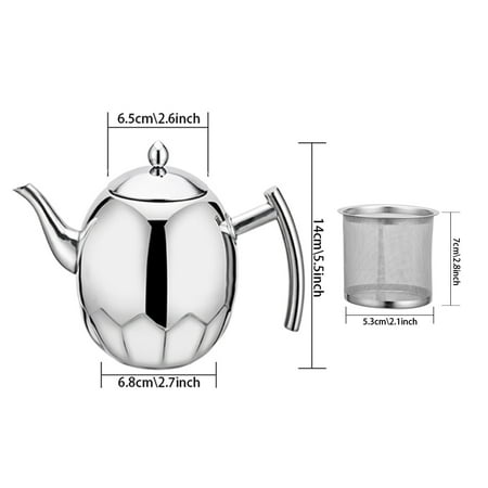 Stainless Steel Coffee Pot Steel Handle Kettle Induction Cooker Teakettle Gongfu Tea Kettle Boiled Water Kettle with Tea (Best Way To Boil Water For Coffee)