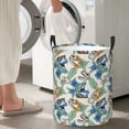 thumbnail image 5 of Sikiie Dinosaurs And Leaves Print Round Dirty Clothes Basket, Waterproof Standing Foldable Storage Basket, for Laundry Room, Bedroom, Bathroom Storage-Medium, 5 of 6