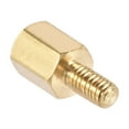 thumbnail image 4 of Uxcell Brass M2.5 6mm+6mm Male-Female Hex Standoff 100 Pack, 4 of 5