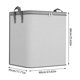 thumbnail image 2 of Almacenamiento resistente con asas reforzadas Bolsas de almacenamiento extragrandes para ropa Bolsa de mano Cremallera doble reforzada para ahorrar espacio Viajes para el hogar y, 2 of 7