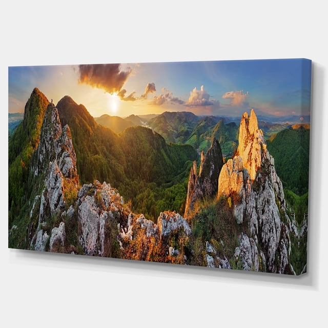 Designart - Panorama Montagnes Slovaquie - Impression sur Toile Paysage