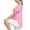 Pink, variant on Women's Workout Shirts Yoga Work Out Tops Short Sleeve Athletic Running Gym Exercise Loose Fit Clothes Black L