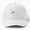White, variant on Zero Baseball Cap, Minimal Number Statement Graphic Design, Classic Hat