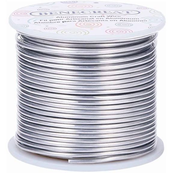 12 Gauge 100 Feet Resistant Aluminum Wire Primary Color for Jewelry Beading Craft Sculpting Model for DIY