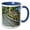 Blue/White, variant on 3drose, Spain, Barcelona. Ciutadella Park ., 11oz Two-tone Black Mug