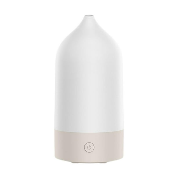 Mini humidificador de escritorio, portátil, silencioso, luz nocturna, 120 ml, para dormitorio Beige