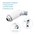thumbnail image 3 of Uxcell Sloped Ceiling Adapter 180 Degree Swivel M10 Thread for Chandelier White 2 Pack, 3 of 5