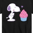 thumbnail image 3 of Peanuts - Snoopy Heart Cupcake - Youth Short Sleeve Tee, 3 of 6