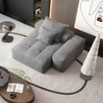 thumbnail image 4 of Demi Bonn 56" Modern Oversized Modular Sectional Sofa for Living Room, Chenille Fabric Couch with Cushion, 2 Plush Pillows, No Assembly Needed, Gray, 4 of 6