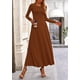 thumbnail image 4 of Vestido PRETTYGARDEN Conjunto de Falda y Top de Punto Acanalado de Manga Larga Crop Top XS, 4 of 7