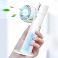 thumbnail image 4 of Fiudx Ofertas Relámpago Mini Ventilador Pequeño De Mano Con Carga Usb, Portátil, Silencioso, Para Dormitorio, Escritorio, Pequeño Ventilador Pulverizador De Reposición De Agua, 4 of 7