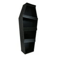 thumbnail image 5 of Gothic Graveyard Light Duty Black Coffin Casket Cabinet Shelving Wall Shelf 30'H, 5 of 11