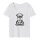 thumbnail image 3 of Camiseta de manga corta con cuello redondo para mujer, suave, transpirable, a la moda, camisetas de verano S, 3 of 8