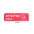 thumbnail image 2 of unbranded Etiqueta Para Puerta Empleados Solo Roja Para Seguridad Y Control En Espacios Comerciales, 2 of 7