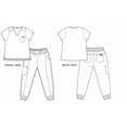 thumbnail image 2 of MONARCH UNIFORMS Ensemble de Jogging Extensible Ajusté pour Femmes avec Haut à Enfiler, 2 of 5