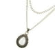 thumbnail image 4 of Colgante de ópalo en forma de gota de agua vintage Collar de doble capa Gargantilla Joyería de mujer, 4 of 4