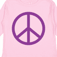thumbnail image 4 of Inktastic Purple Peace Sign Boys or Girls Long Sleeve Toddler T-Shirt, 4 of 5