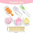 thumbnail image 2 of Onigiri Rice Ball Mold Maker Kit 7 Pack , Musubi Press, Classic Triangle Shake Sushi Roller Mat Tool Lunch and Home DIY, Non-stick, BPA-Free, 2 of 9