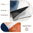 thumbnail image 6 of 2'x6' Rug Runners for Hallways Kitchen, Navy Blue Burnt Orange Non Slip Entryway Beside Floor Carpet Runner, Modern Middle Century Geometric Laundry Room Bedroom Throw Rugs Mat for Family Pet, 6 of 8