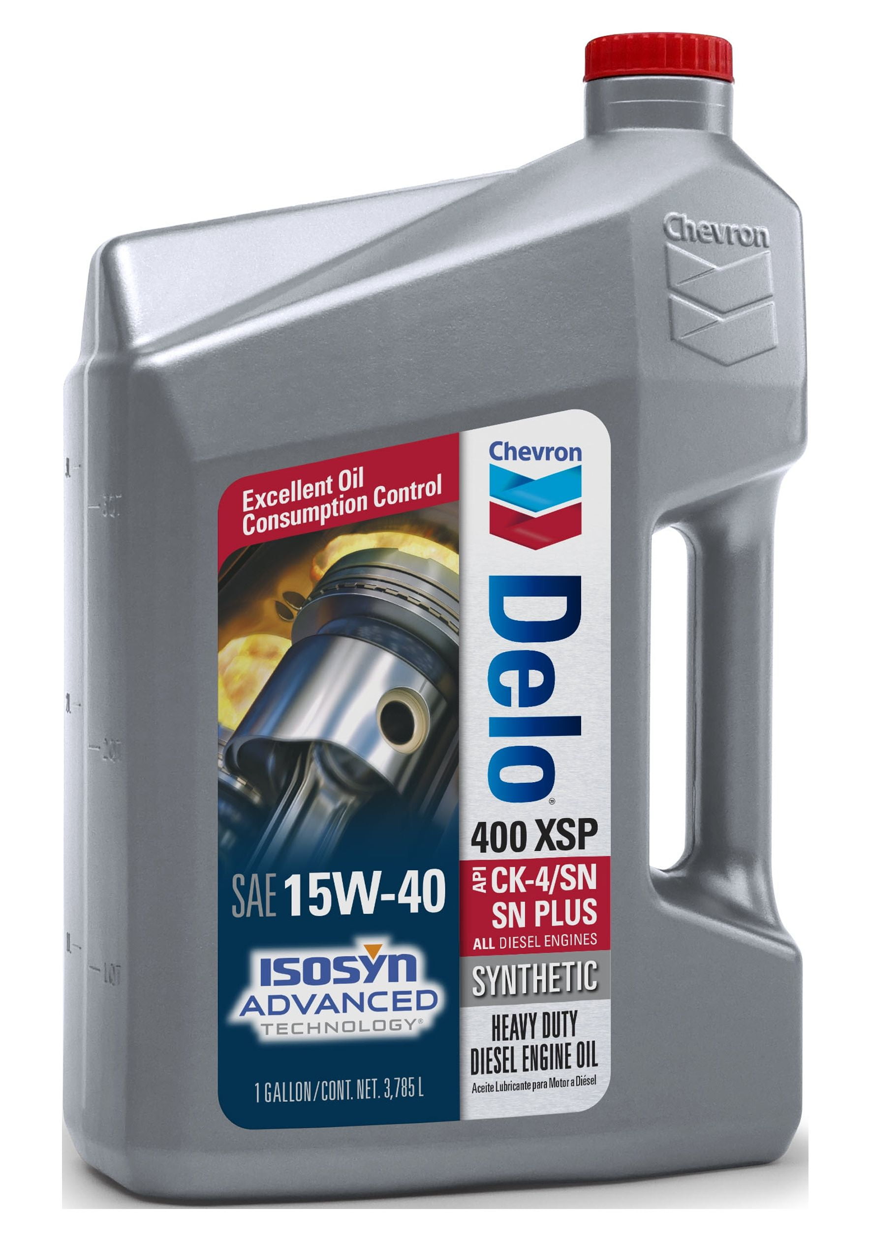 (3 pack) Chevron Delo XSP 15W-40 Heavy Duty Synthetic Diesel Motor Oil, 1 Gallon