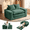 Green, variant on Dioepic 56" Convertible Futon Sofa Bed Twin Size, Corduroy Boneless Sofa Floor Couch with 2 Pillows, No Assembly Required, In a Box, Beige