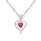 thumbnail image 2 of Collar con Colgante Bicolor con Incrustaciones de Corazón "Amor de Madre", Cadena Ajustable, Joyería de Moda, Regalo para Mamá, Elegante Regalo para El Día de La Madre., 2 of 3