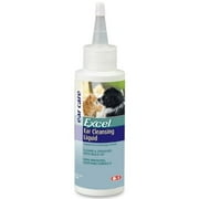 Angle View: 8 in 1 Excel Ear Cleansing Liquid for Dogs and Cats, 4 Ounce Bottle Multi-Colored