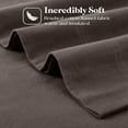 thumbnail image 5 of Superior Solid Flannel Cotton Sheet Set, Split top King, Charcoal, 5 of 10