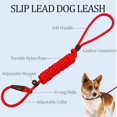 thumbnail image 2 of YIXIGGC Slip Lead Control Leash for Dogs No Pull, 13+ Colors Classic Dog Leash 6FT Pet Slip Leash, 1/4\u201d Rope Leash for Small Medium Animals DYF329-2213, 2 of 7