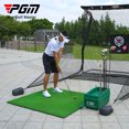 thumbnail image 3 of Golf Practice Grass Mat 1*1m thickness 2cm Outdoor Indoor Training Hitting Pad Backyard Golf Mat With Tee Aids Accessory 1X1M-thick 2cm, 3 of 5