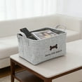 thumbnail image 4 of Seyotauo Storage Bins Large Fabric Storage Baskets for Shelves, Decorative Linen Closet Baskets with Handles for Organizing, Shelf, Clothes, Home, Office, 14x10x8 Inches, 4 of 6