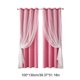 thumbnail image 3 of Cortinas de encaje de doble capa con forro opaco | Cortinas térmicas 2 en 1 transparentes y opacas | Tratamiento de ventanas que bloquea la luz para dormitorio y sala de estar, 3 of 6