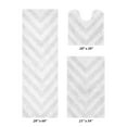 thumbnail image 5 of Better Trends 3 Piece Bathroom Rug Set 100% Cotton Extra Soft Tufted Bath Rug Water Absorbent Non-Slip Bath Mat Machine Washable (White) Hugo Collection, 5 of 7
