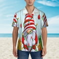 thumbnail image 4 of Haiem Funny Christmas Gnome Printed Hawaiian Shirt for Men - Men’s Casual Beach Summer Shirts - Stretch Fabric with Modern Fit-X-Large, 4 of 9