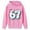 Pink, variant on Fiaer Funny Slang Six Seven Hoodies for Boys Girls 6 7 Meme 67 Ice Cream Printed Long Sleeve Hooded Sweatshirt,Size 2-14 Years Yellow 160