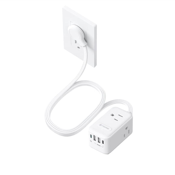 TROND REGULADOR DE Voltaje, 4000J, Certificado ETL, 10 ENCHUFES (2 USB-A + 2 USB-C), Cable 1.5M, Enc