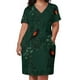 thumbnail image 2 of Vestido holgado con bolsillos y estampado de mirlo de alas rojas, ropa vintage para mujer, 2 of 6