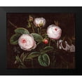 thumbnail image 2 of Jensen, Johan Laurents 14x12 Black Modern Framed Museum Art Print Titled - Pink Roses, 2 of 5