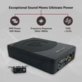 thumbnail image 2 of Subwoofer para coche Rockville SS10P 10 800 W Slim para debajo del asiento, 2 of 8