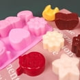 thumbnail image 4 of 2 moldes de silicona para chocolate, molde para muffins 3D, molde para repostería de cocina, molde para hornear, para bomba de grasa, pastel, caramelo, magdalena, vela de jabón - rosa, 4 of 5