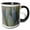 Black/White, variant on 3drose, Usa, California, Morro Bay. Backlit Agave Leaves., 11oz Two-tone Green Mug