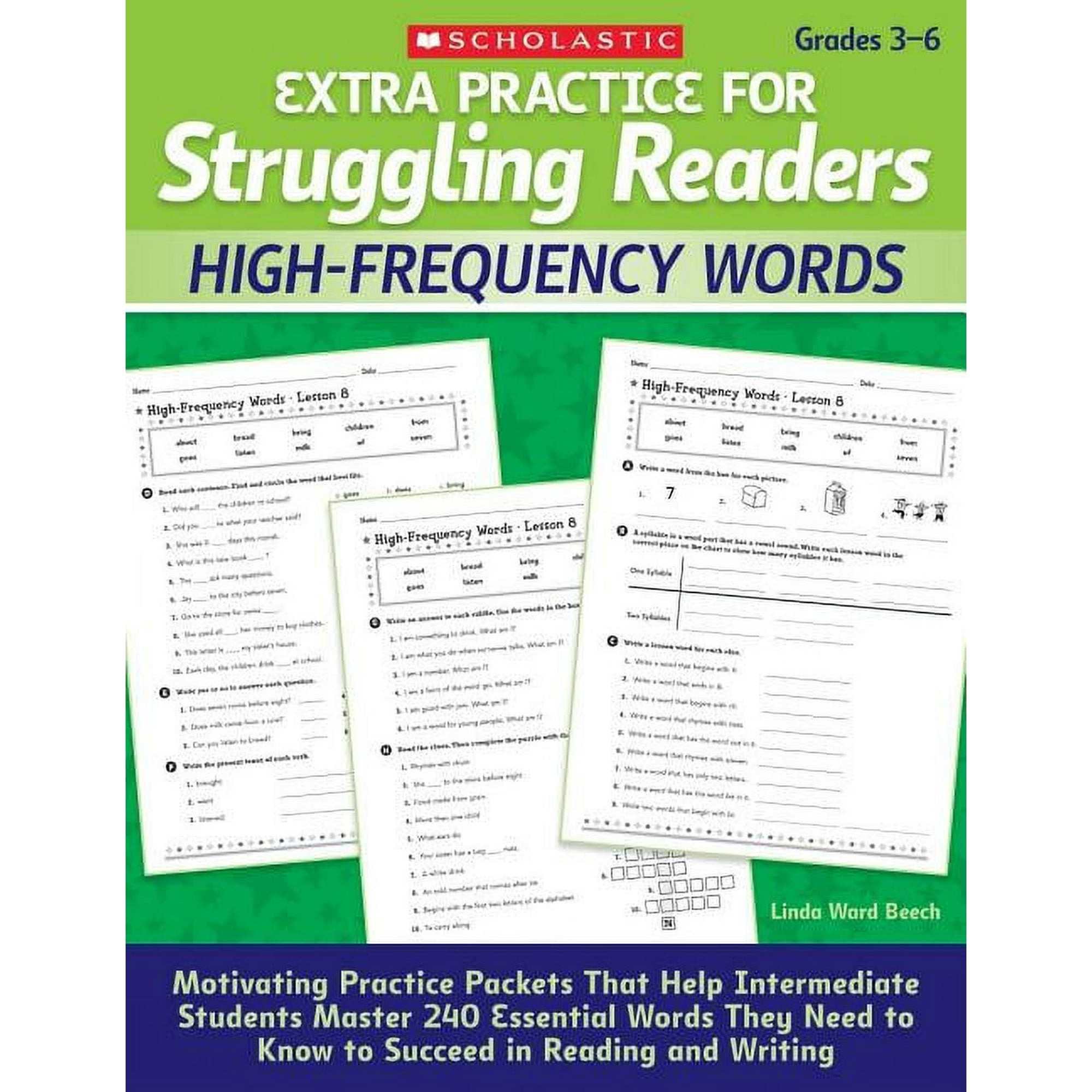 Extra Practice for Struggling Readers High-Frequency Words, Grades 3-6, (Paperback)